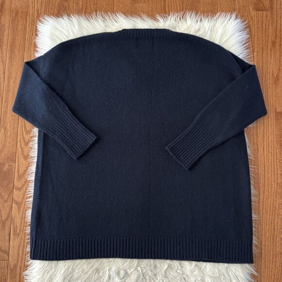 Jumper 1234 Cashmere Sweater Women’s Large Oversized Blue Knit Designer Luxury - Picture 3 of 9